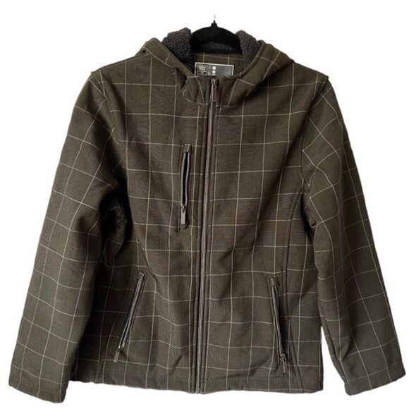 Elevate Sport, Women’s Sherpa Lined Jacket - Brown/Gray/Black. Size: S - Picture 1 of 14